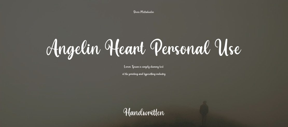 Angelin Heart Personal Use Font