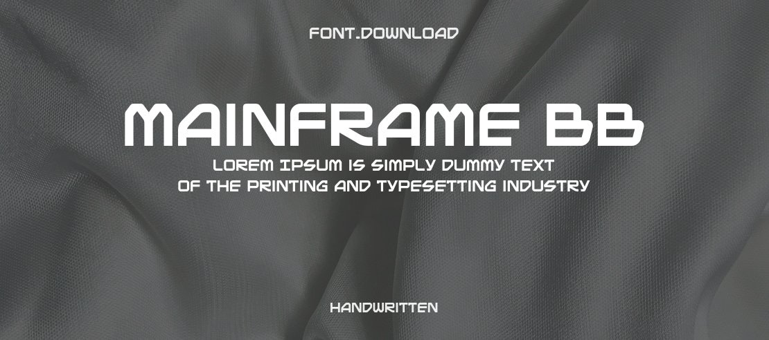 Mainframe BB Font Family