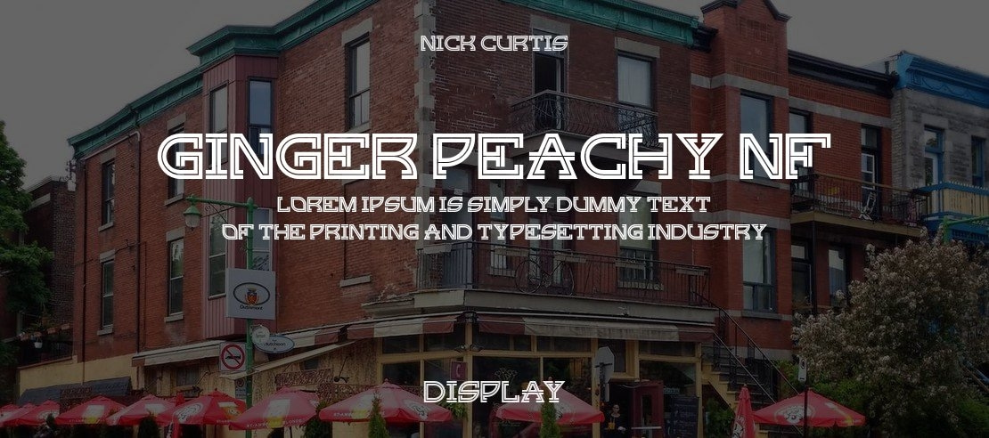 Ginger Peachy NF Font