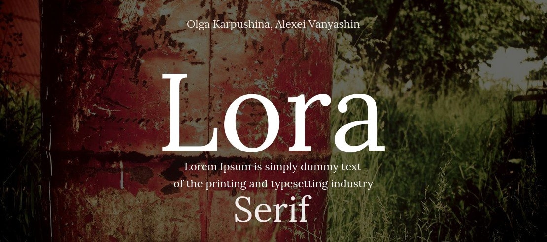 Lora Font Family