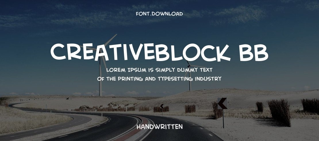 CreativeBlock BB Font Family