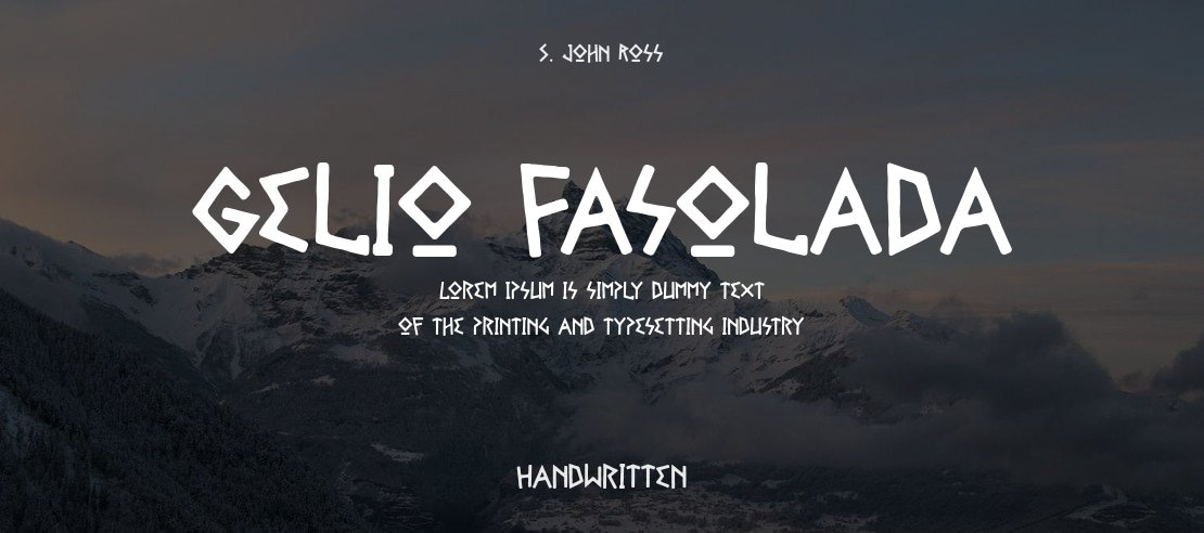 Gelio Fasolada Font Family