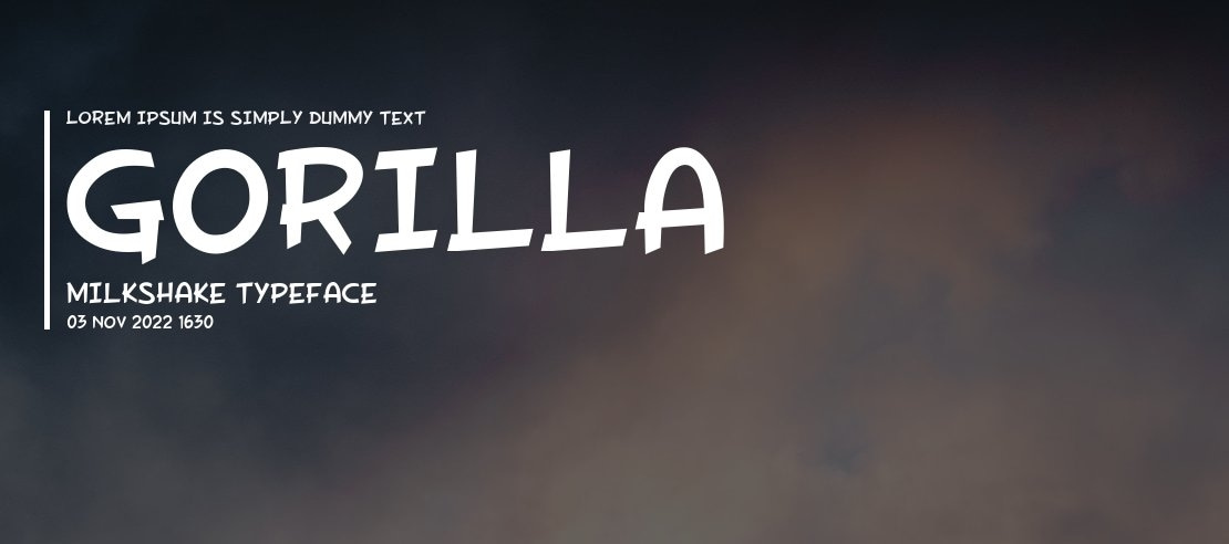 Gorilla Milkshake Font Family