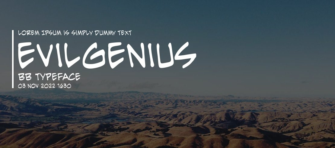 EvilGenius BB Font Family