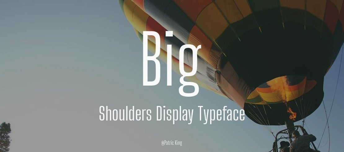 Big Shoulders Display Font Family