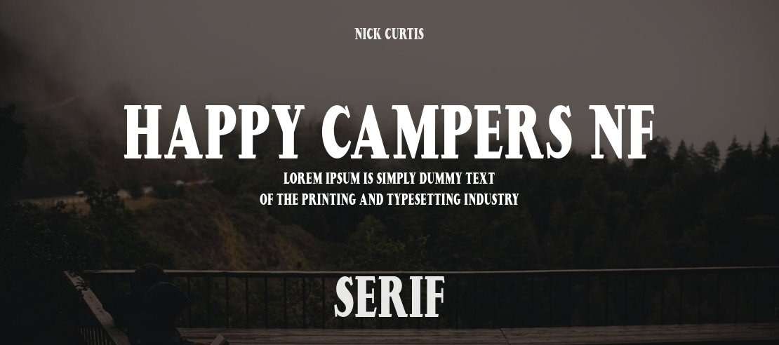 Happy Campers NF Font