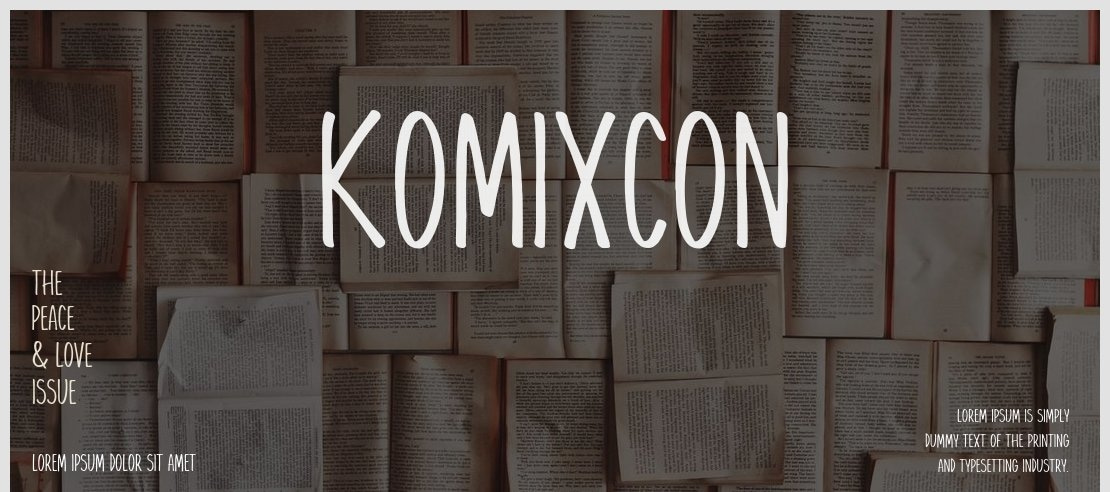 KomixCon Font Family