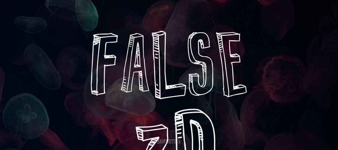 False 3D Font
