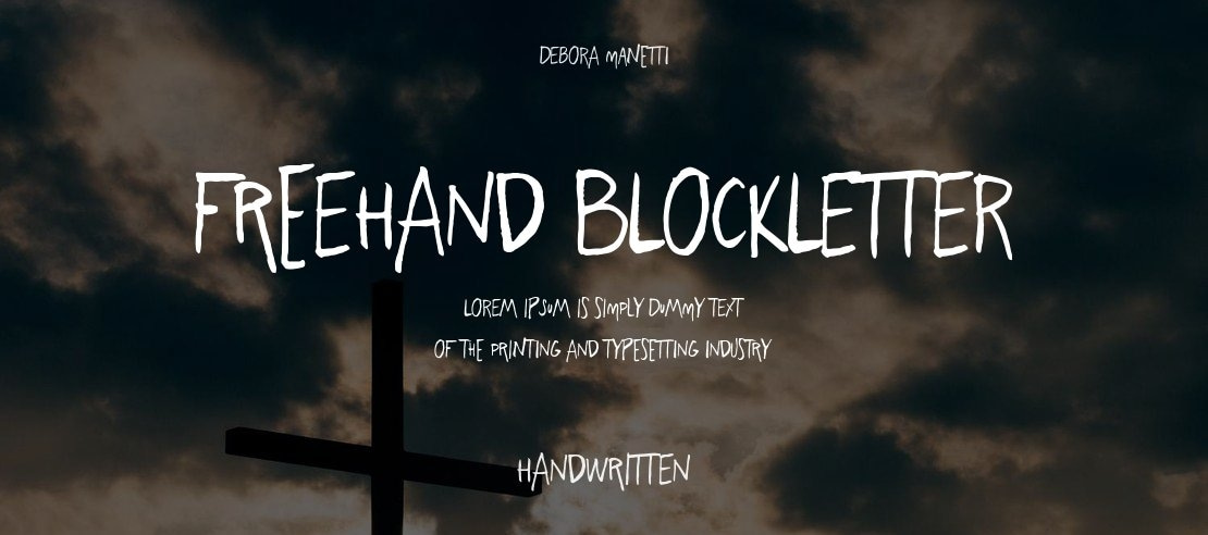 Freehand Blockletter Font Family