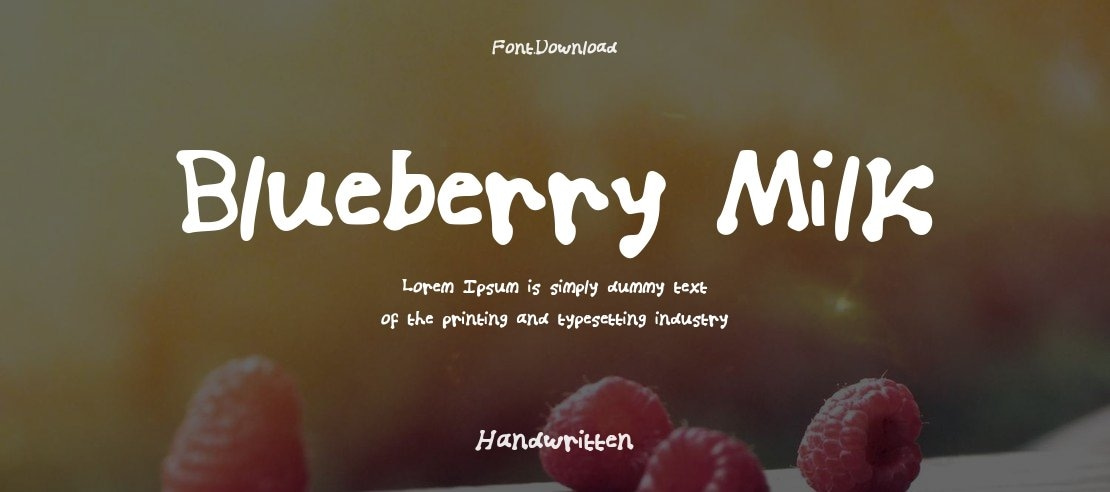 Blueberry_Milk Font