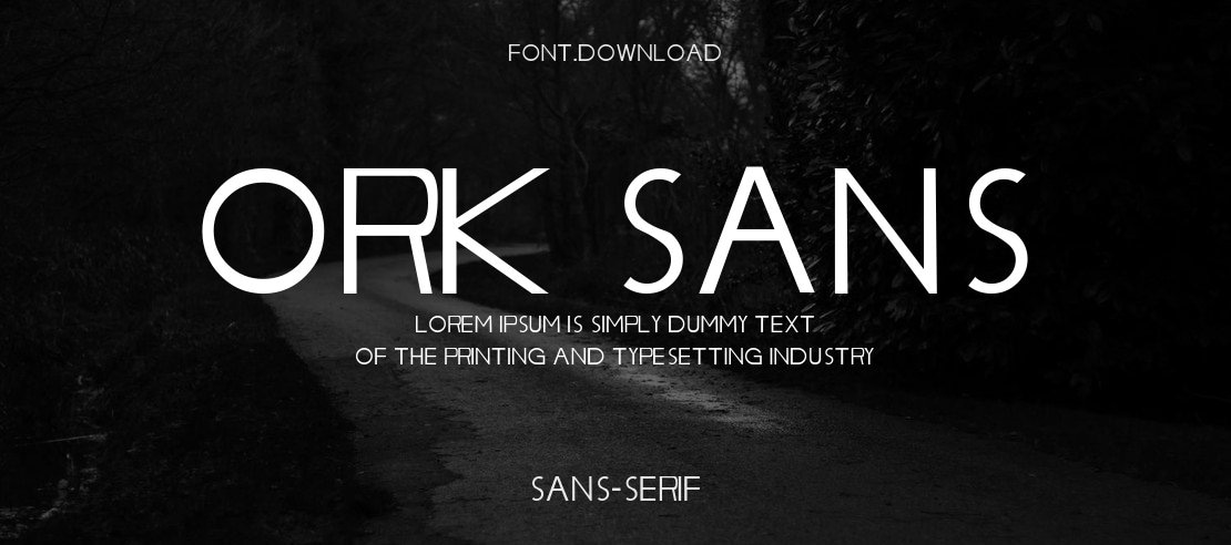 ORK Sans Font Family