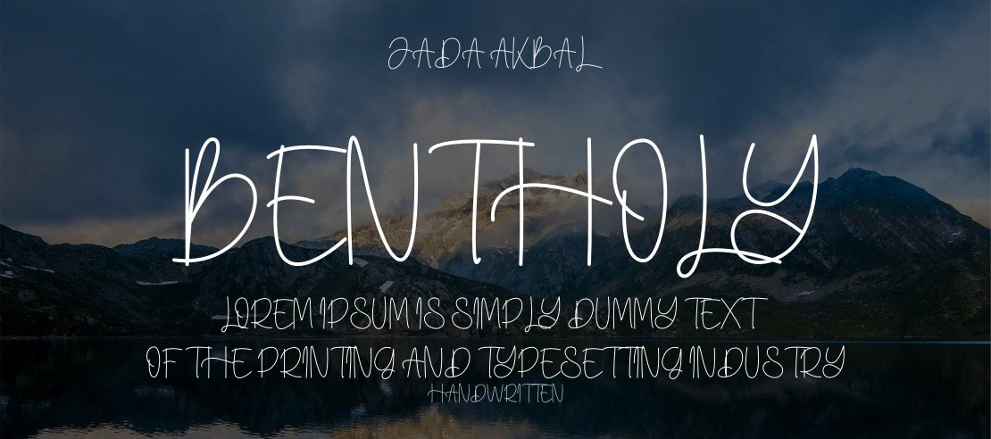 Bentholy Font