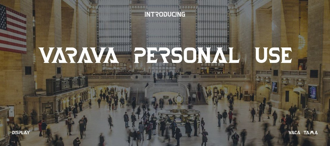 Varava Personal Use Font