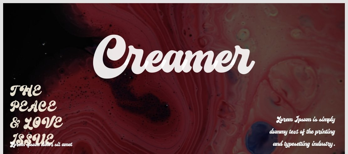 Creamer Font