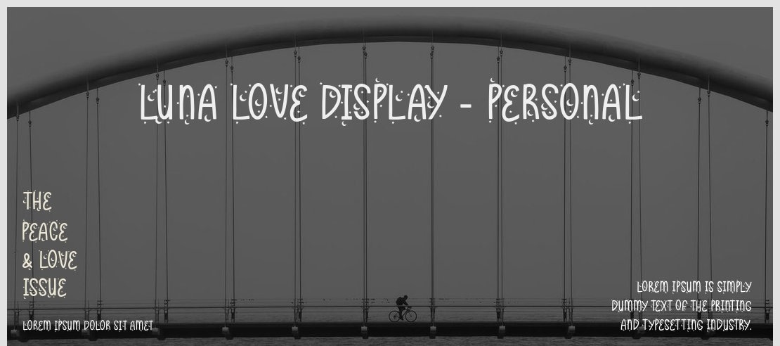Luna love Display - Personal Font