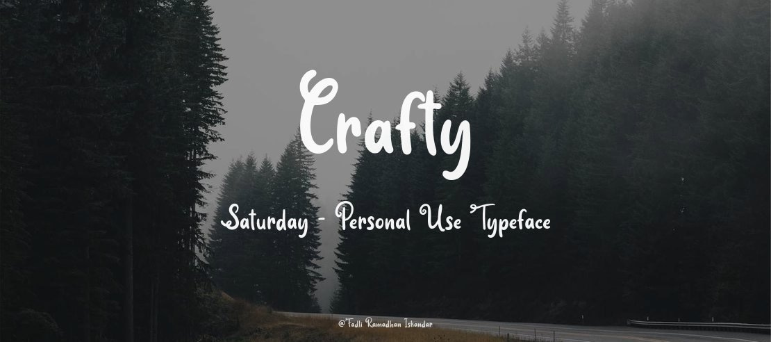 Crafty Saturday - Personal Use Font