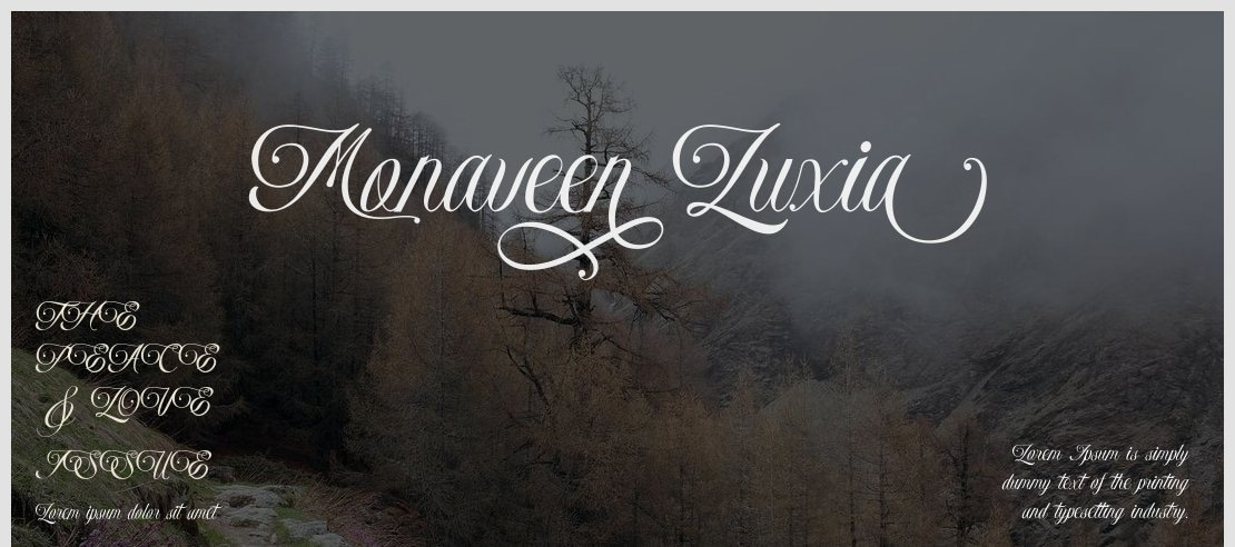 Monaveen Luxia Font