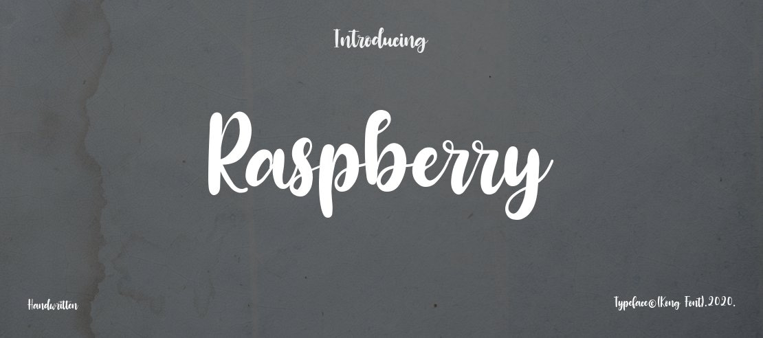 Raspberry Font Family