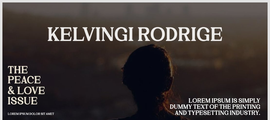 Kelvingi Rodrige Font