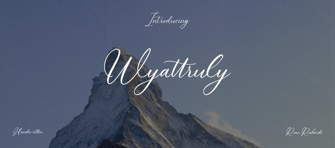 Wyattruly Font