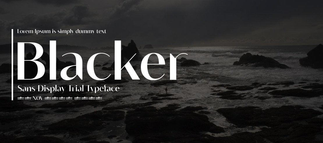 Blacker Sans Display Trial Font Family