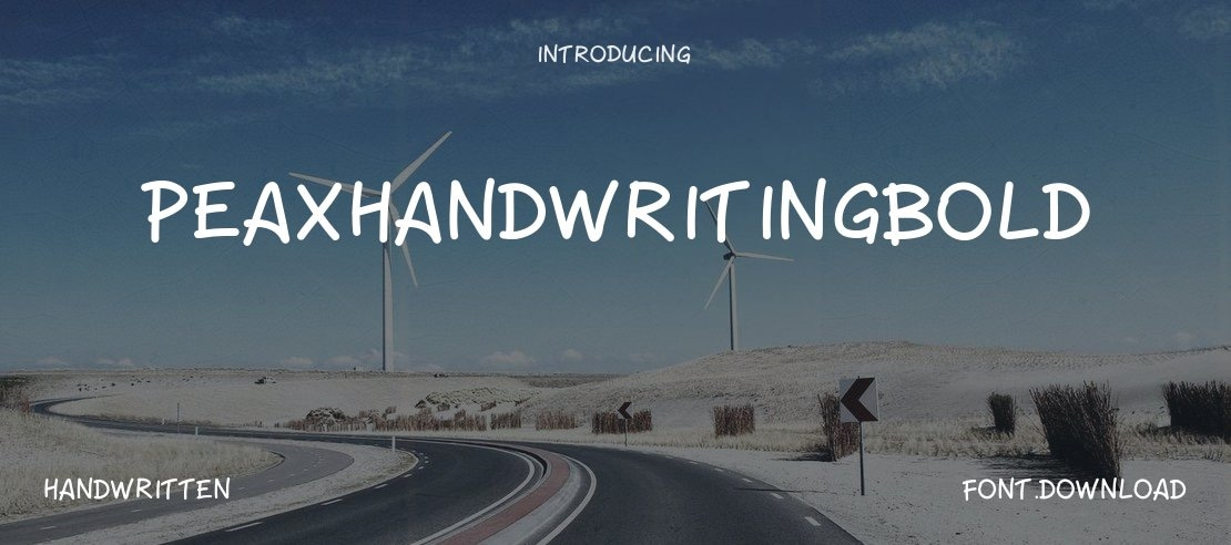 PeaxHandwritingbold Font Family