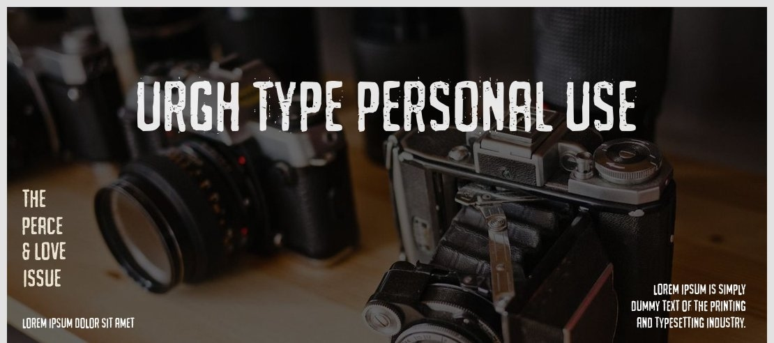 URGH TYPE PERSONAL USE Font