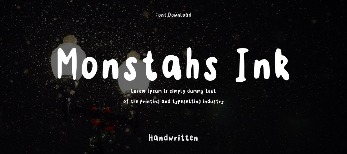 Monstahs Ink Font