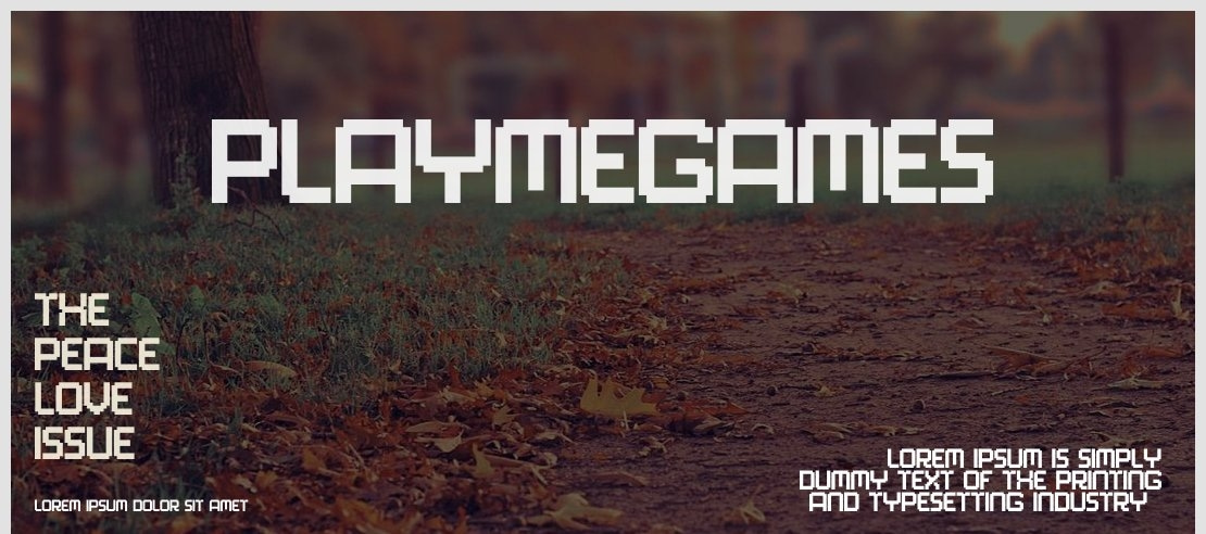 PlayMeGames Font