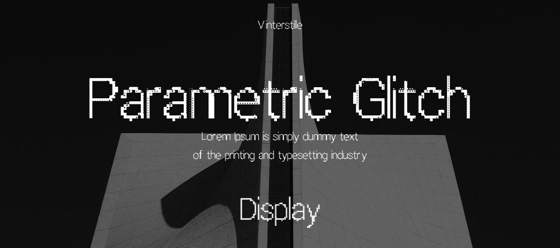 Parametric Glitch Font Family