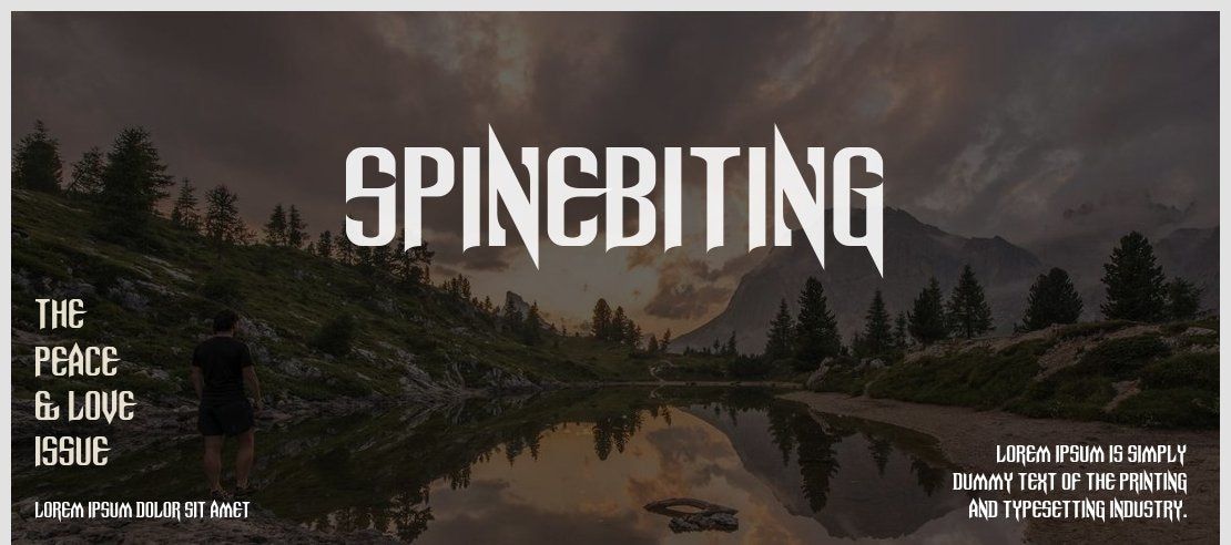 Spinebiting Font