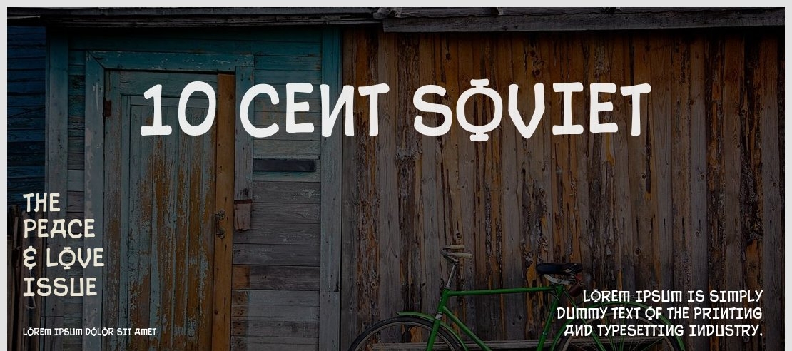 10 Cent Soviet Font Family
