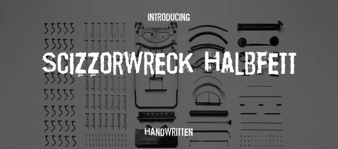 Scizzorwreck Halbfett Font