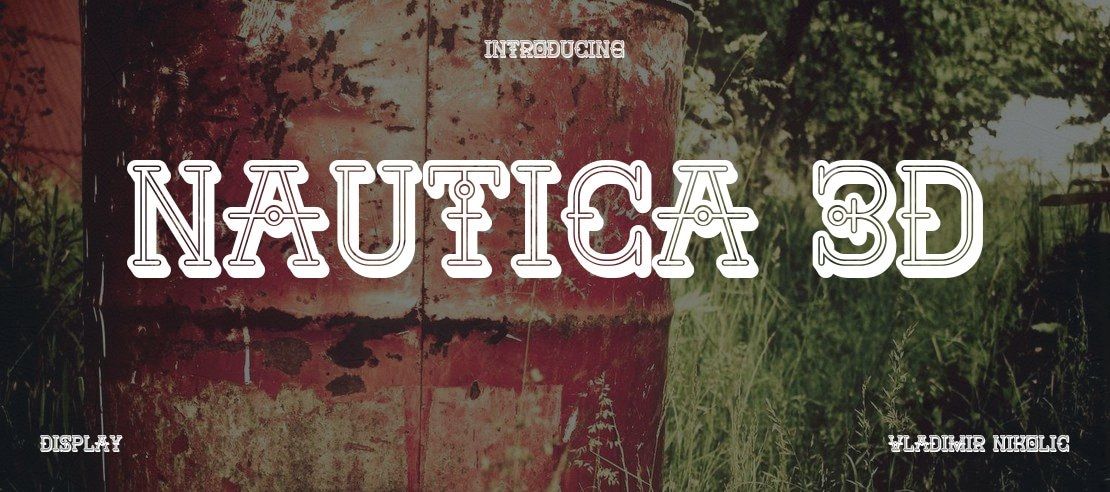 Nautica 3D Font