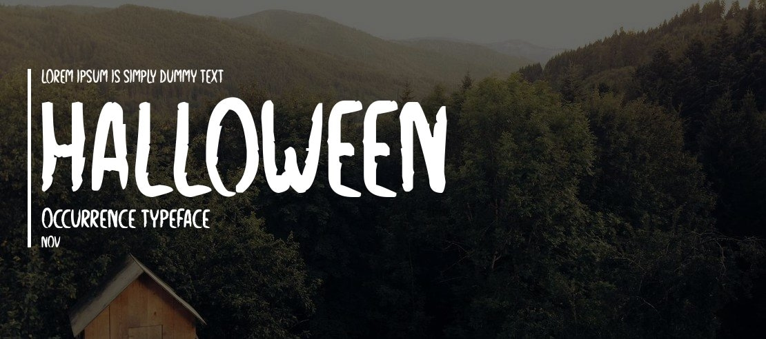 Halloween Occurrence Font