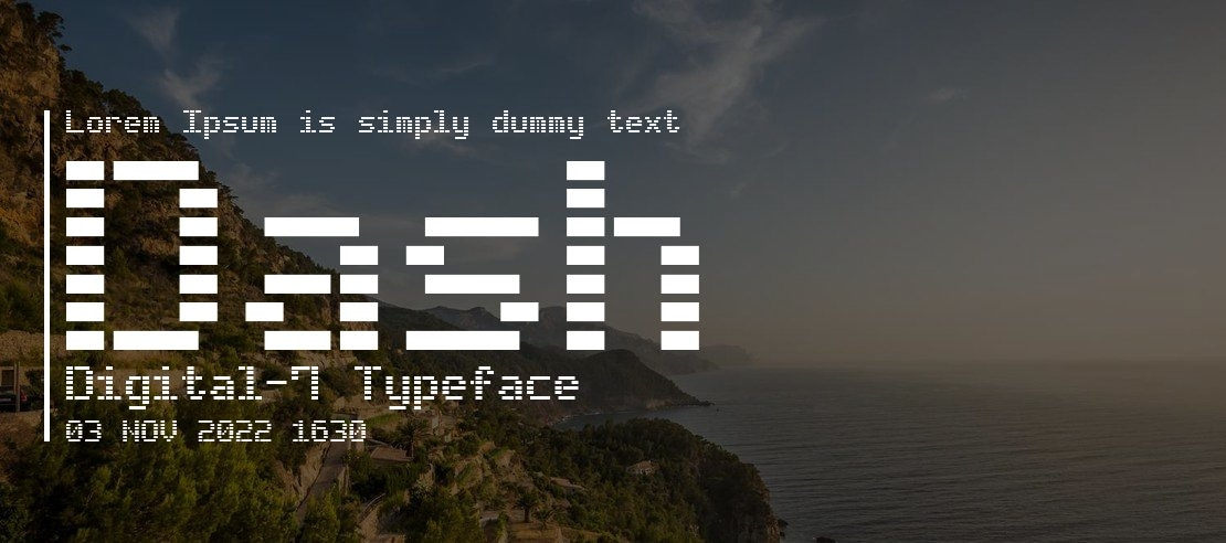 Dash Digital-7 Font