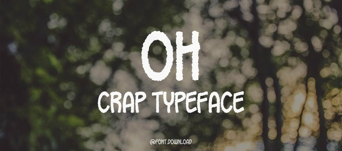 Oh Crap Font