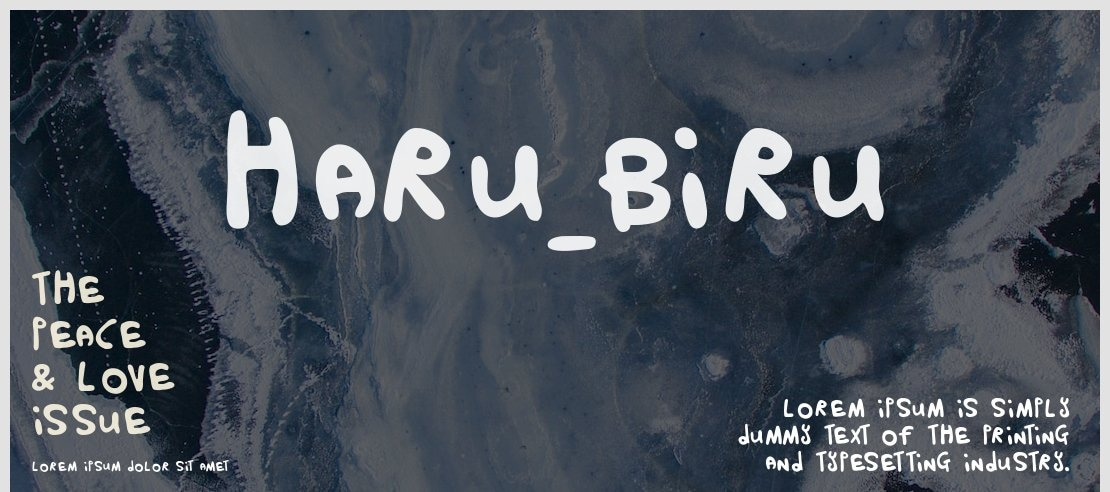 HARU_BIRU Font