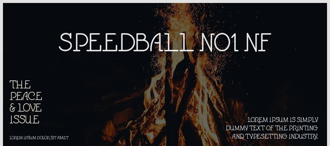 Speedball No1 NF Font Family