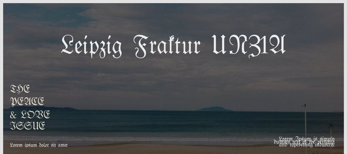 Leipzig Fraktur UNZ1A Font Family