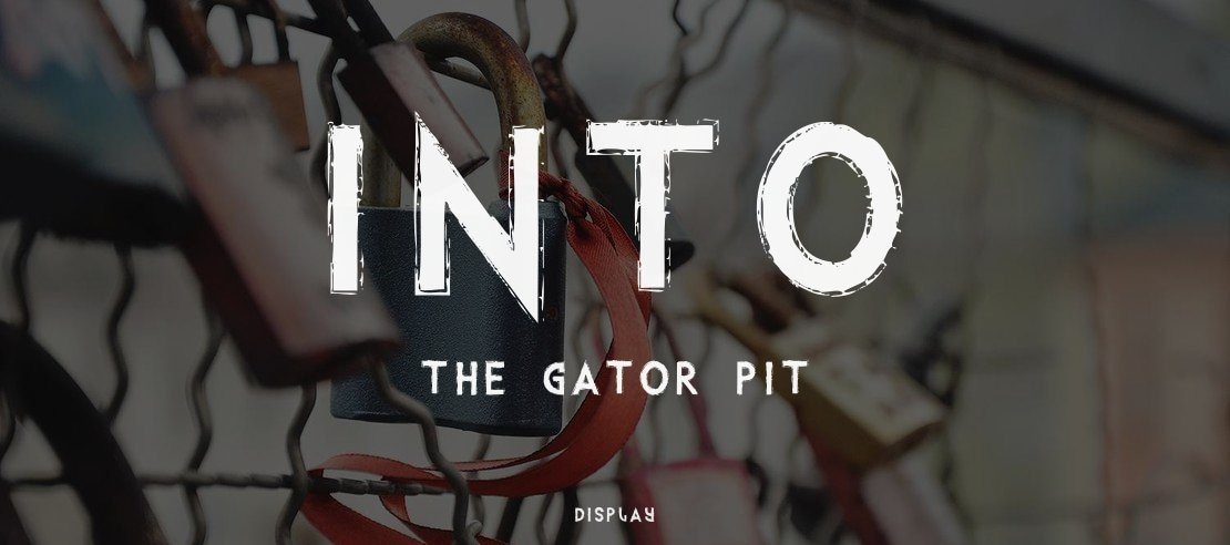 Into the Gator Pit Font