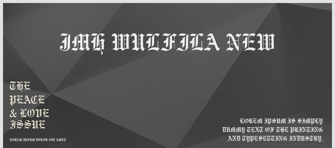 JMH Wulfila New Font Family