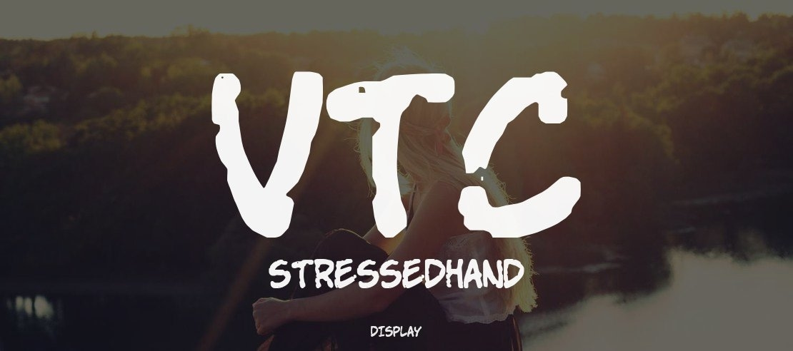 VTC StressedHand Font