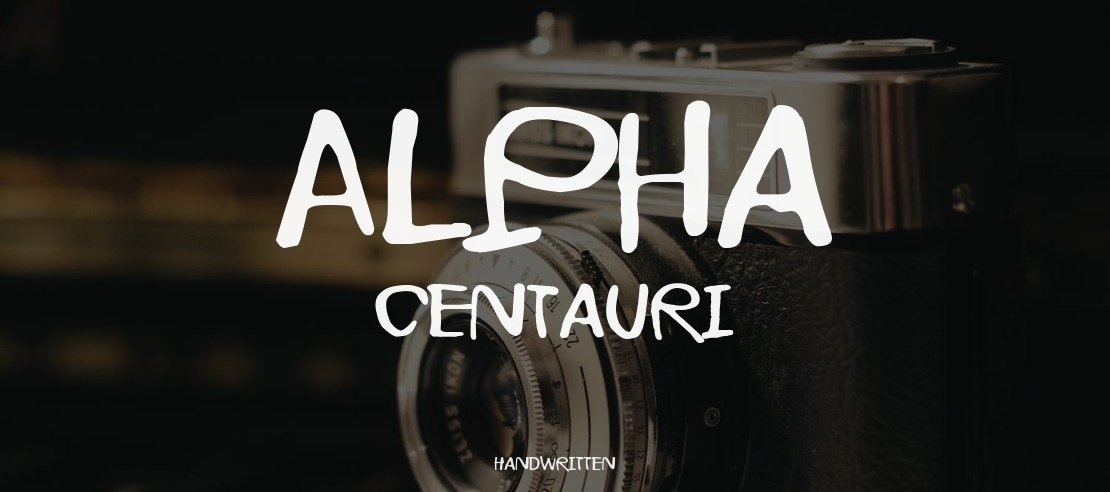 Alpha Centauri Font