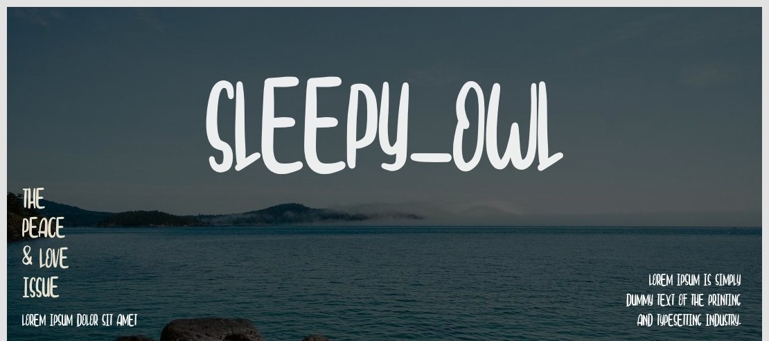 Sleepy_Owl Font