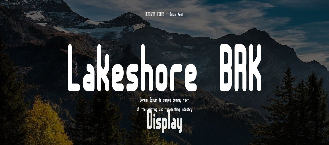 Lakeshore BRK Font