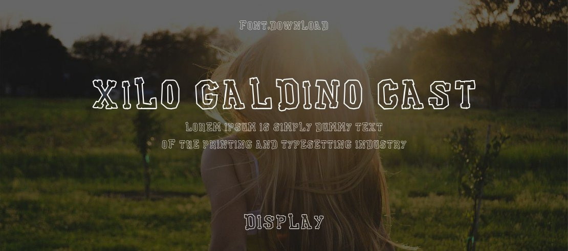 Xilo Galdino Cast Font Family