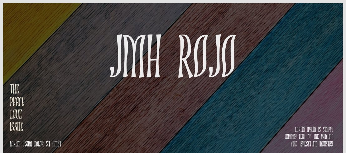 JMH ROJO Font Family