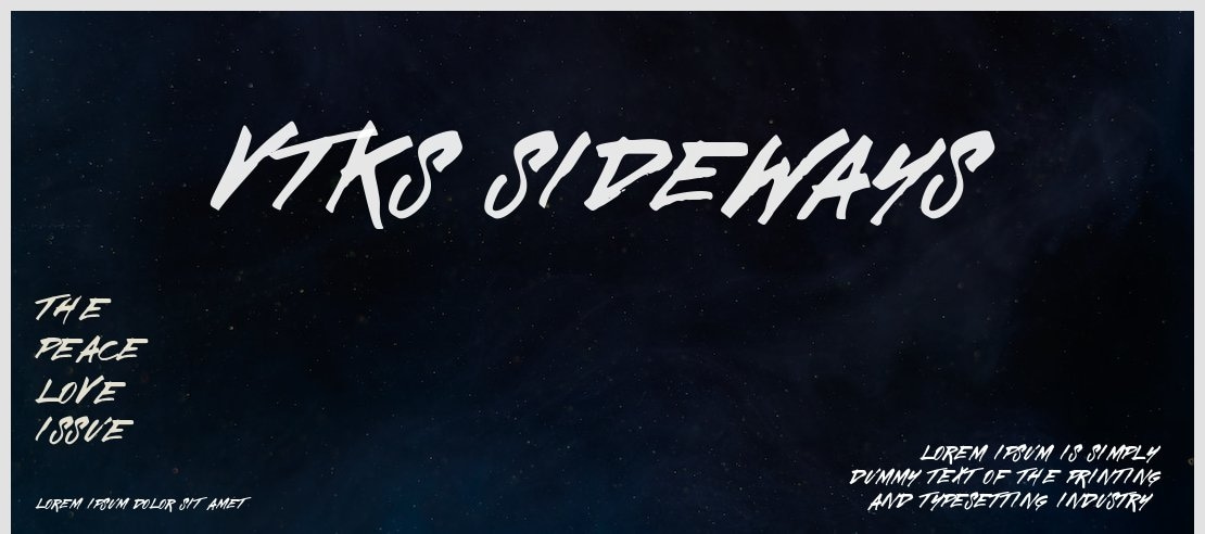 vtks sideways Font