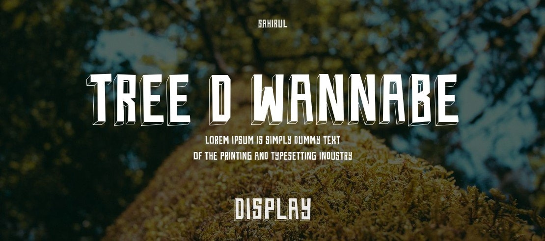 Tree D Wannabe Font